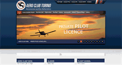 Desktop Screenshot of aeroclubtorino.it